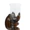 18&#x27;&#x27; Brown Glass Traditional Candle Wall Sconce
